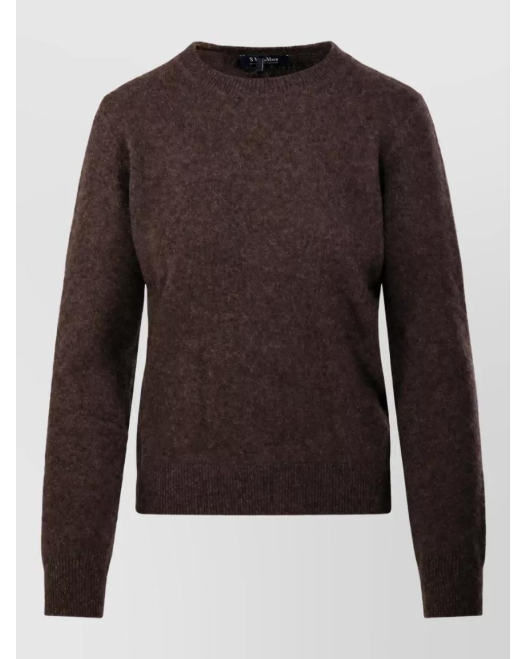 Max Mara Brown Yak Crewneck Sweatshirt