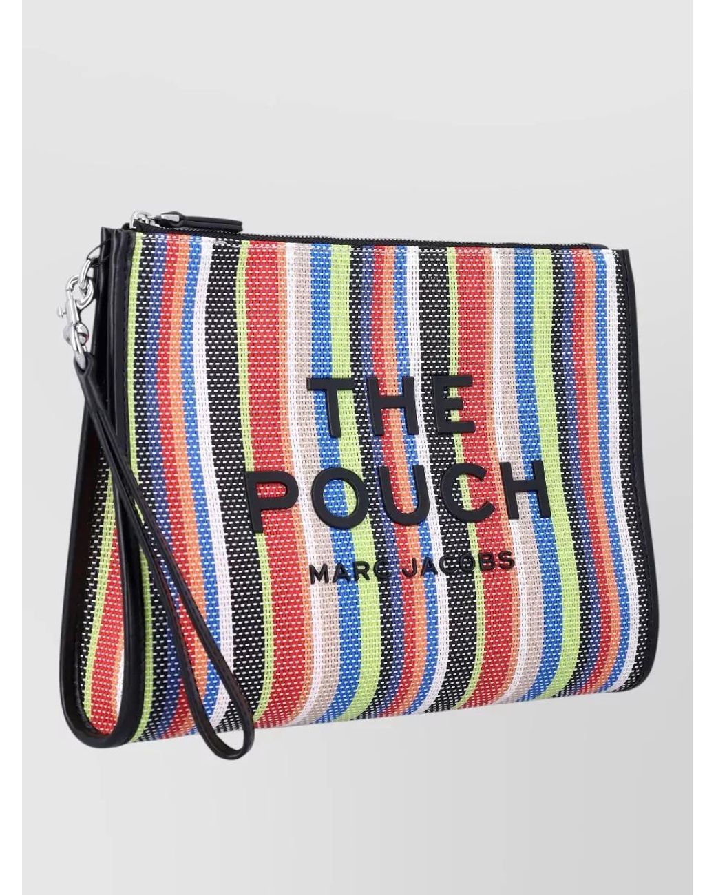 Marc Jacobs White Large Mesh Pouch Wristlet Clutch