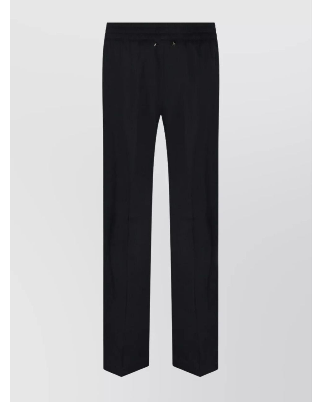 Golden Goose Deluxe Brand Blue Virgin Wool Straight-Leg Trousers