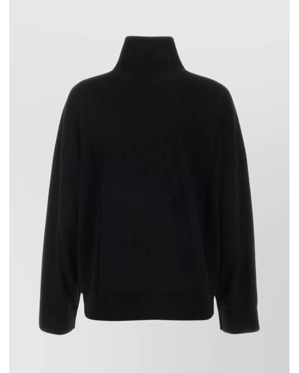 Bottega Veneta Black Wool Regular-Fit Turtleneck Sweater