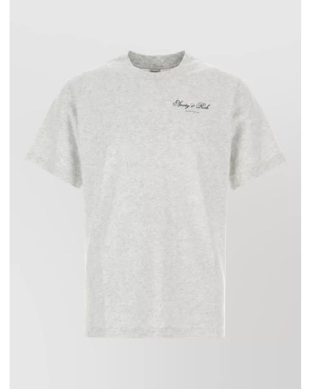 Sporty & Rich White Cotton T-Shirt for men