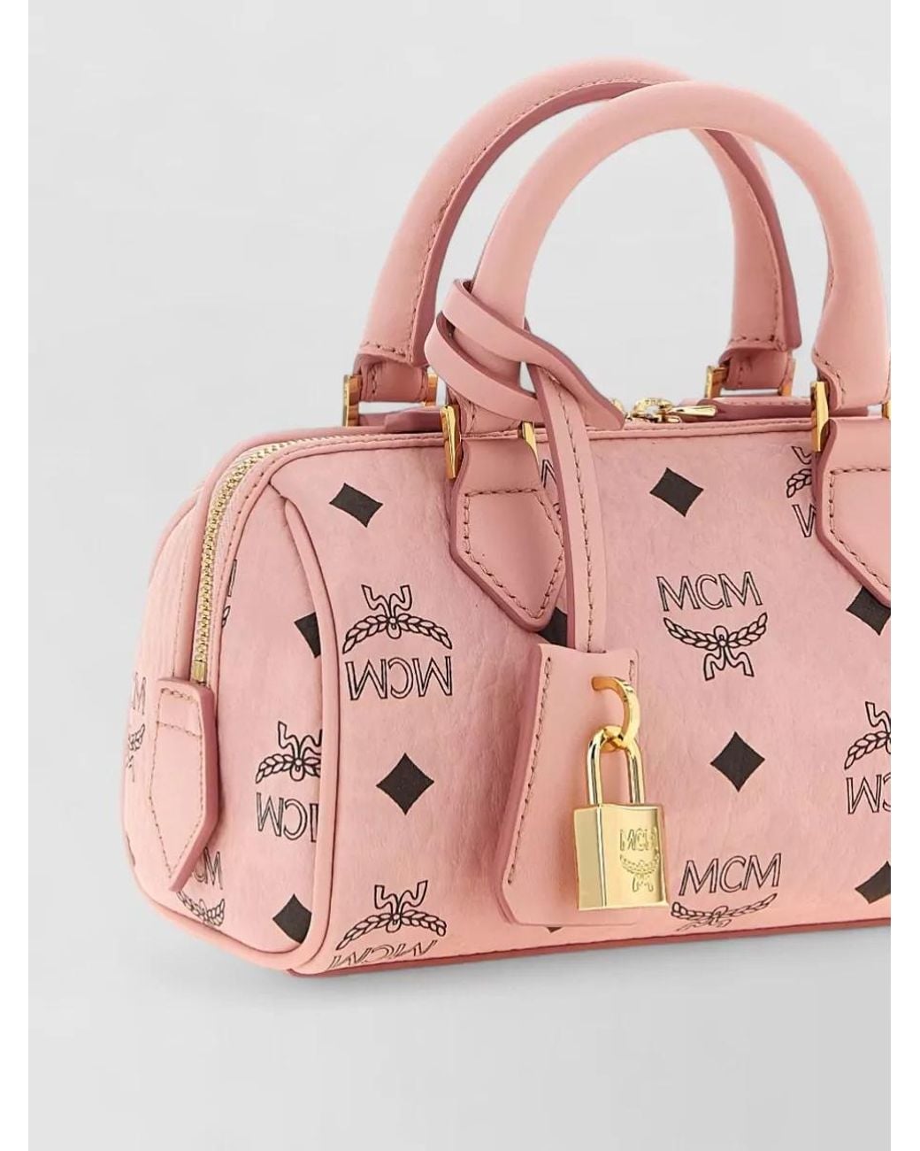 MCM Pink Ella Mini Shoulder Bag