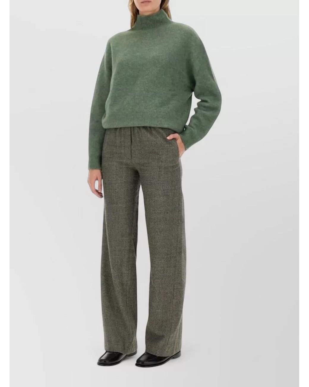 Alysi Green Turtleneck Jumper