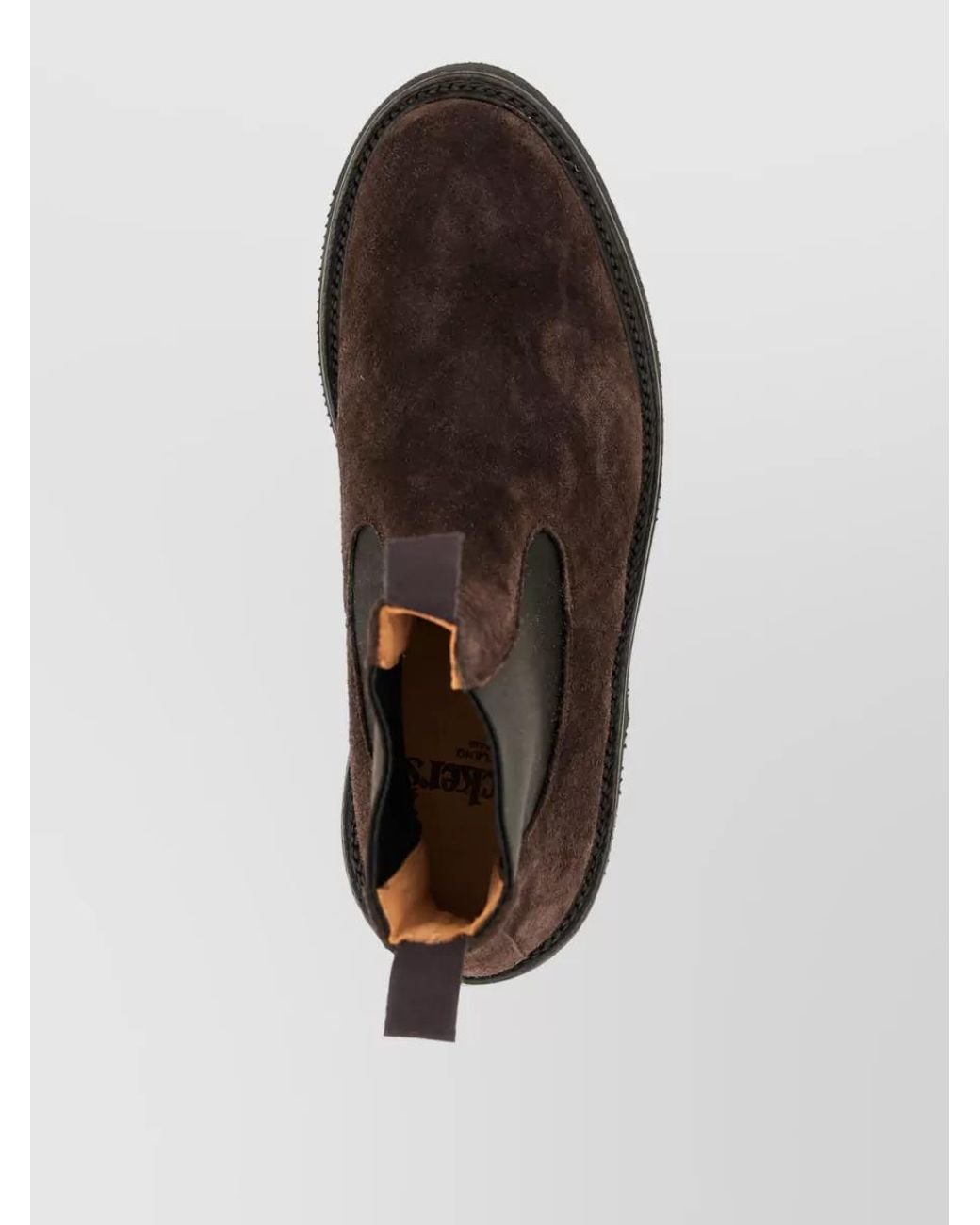 Tricker's Black Leather Chelsea Ankle Boots for men