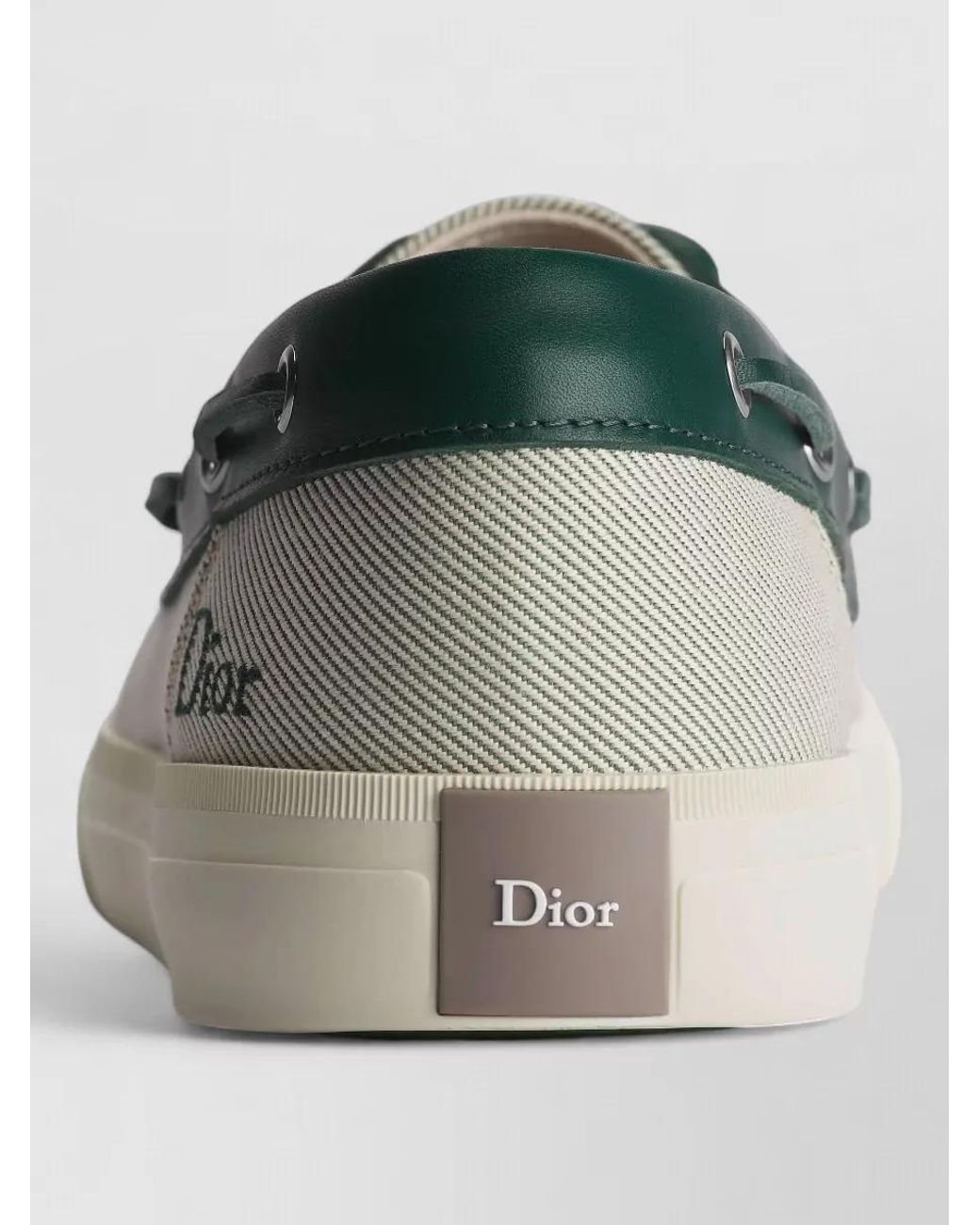 Dior Green Boat Shoes for men