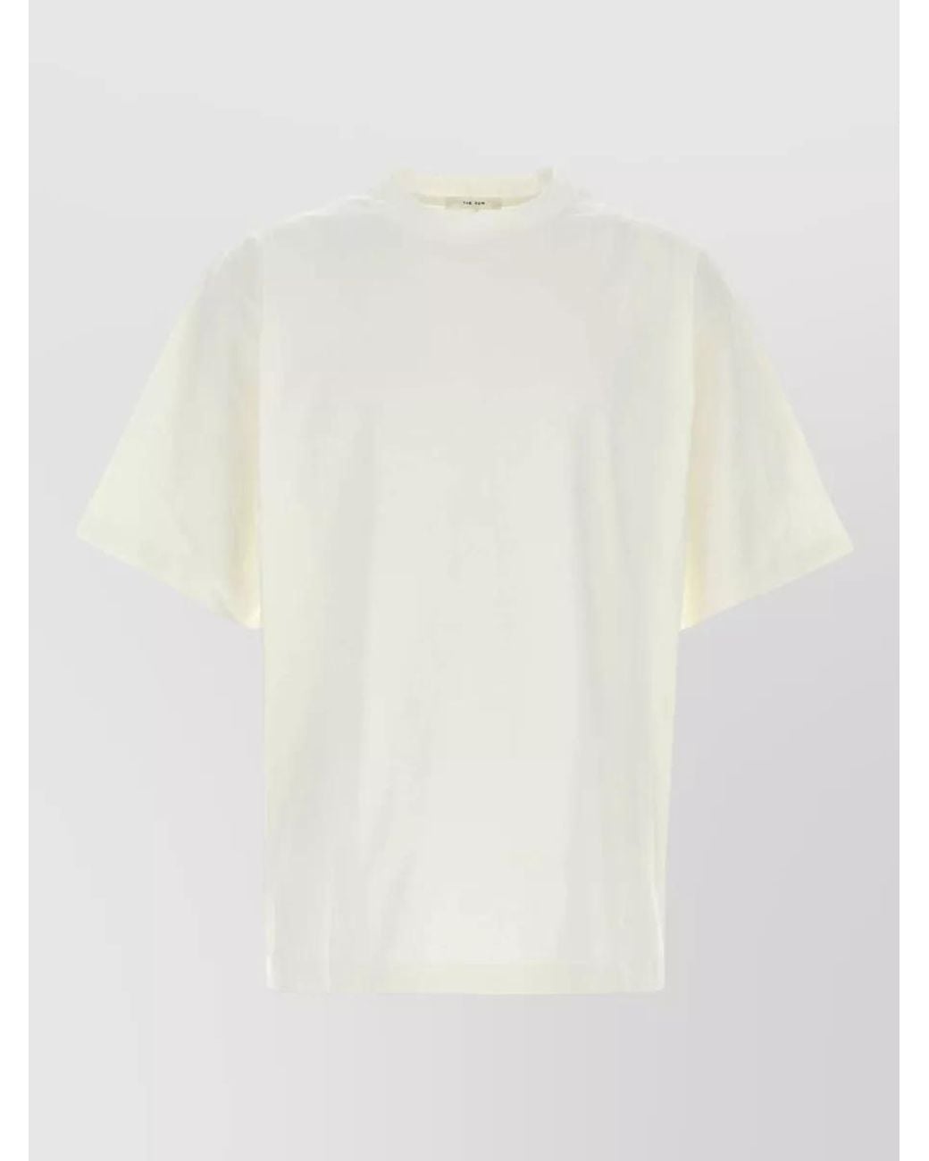 The Row White Cotton Crew-Neck T-Shirt for men