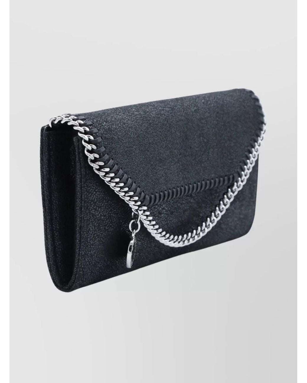 Stella McCartney Black Falabella Continental Shoulder Bag