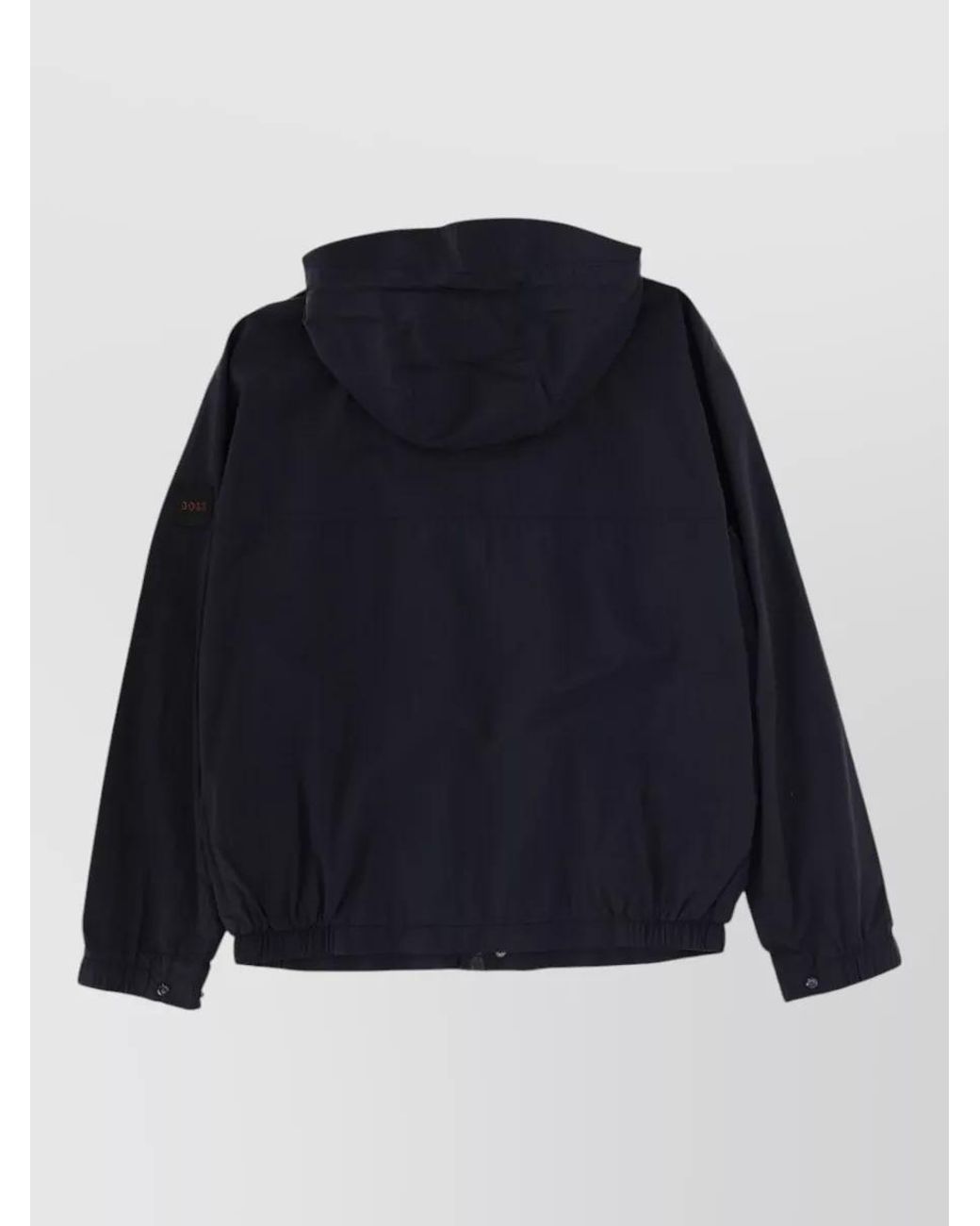 Boss Blue Relaxed-Fit Hooded Jacket for men
