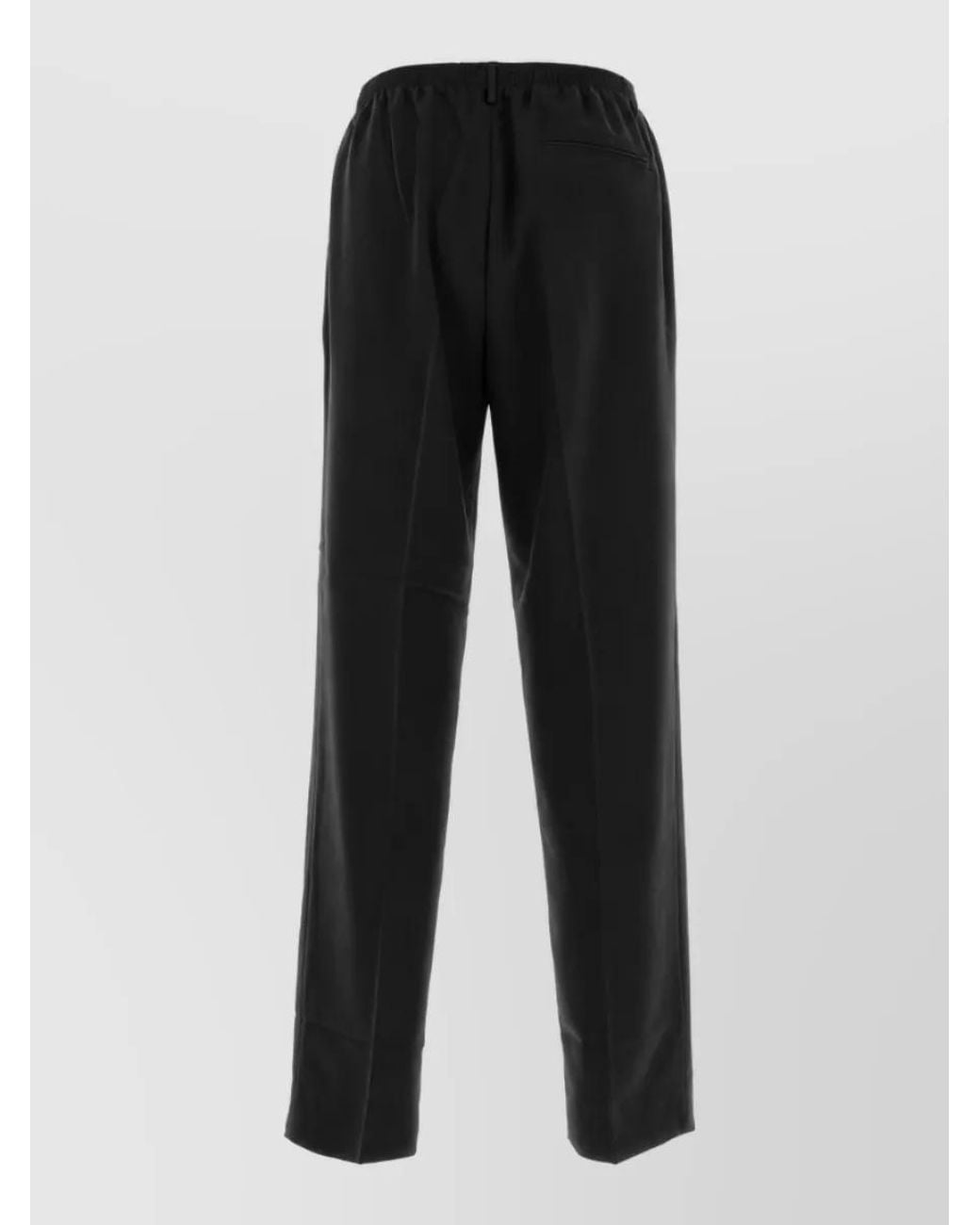Cellar Door Black Straight-Leg Trousers for men