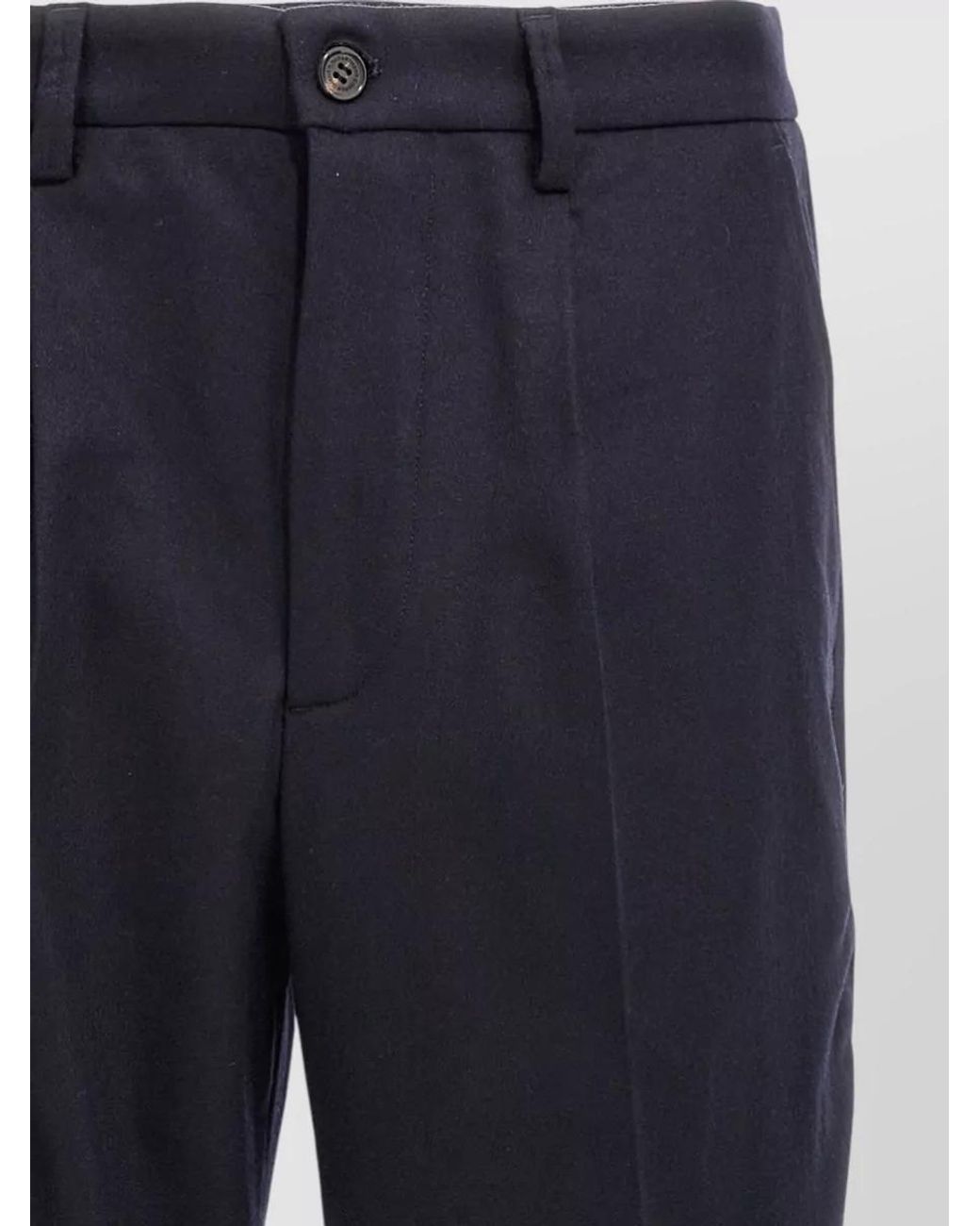 Department 5 Blue Wool Blend Straight-Leg Trousers for men