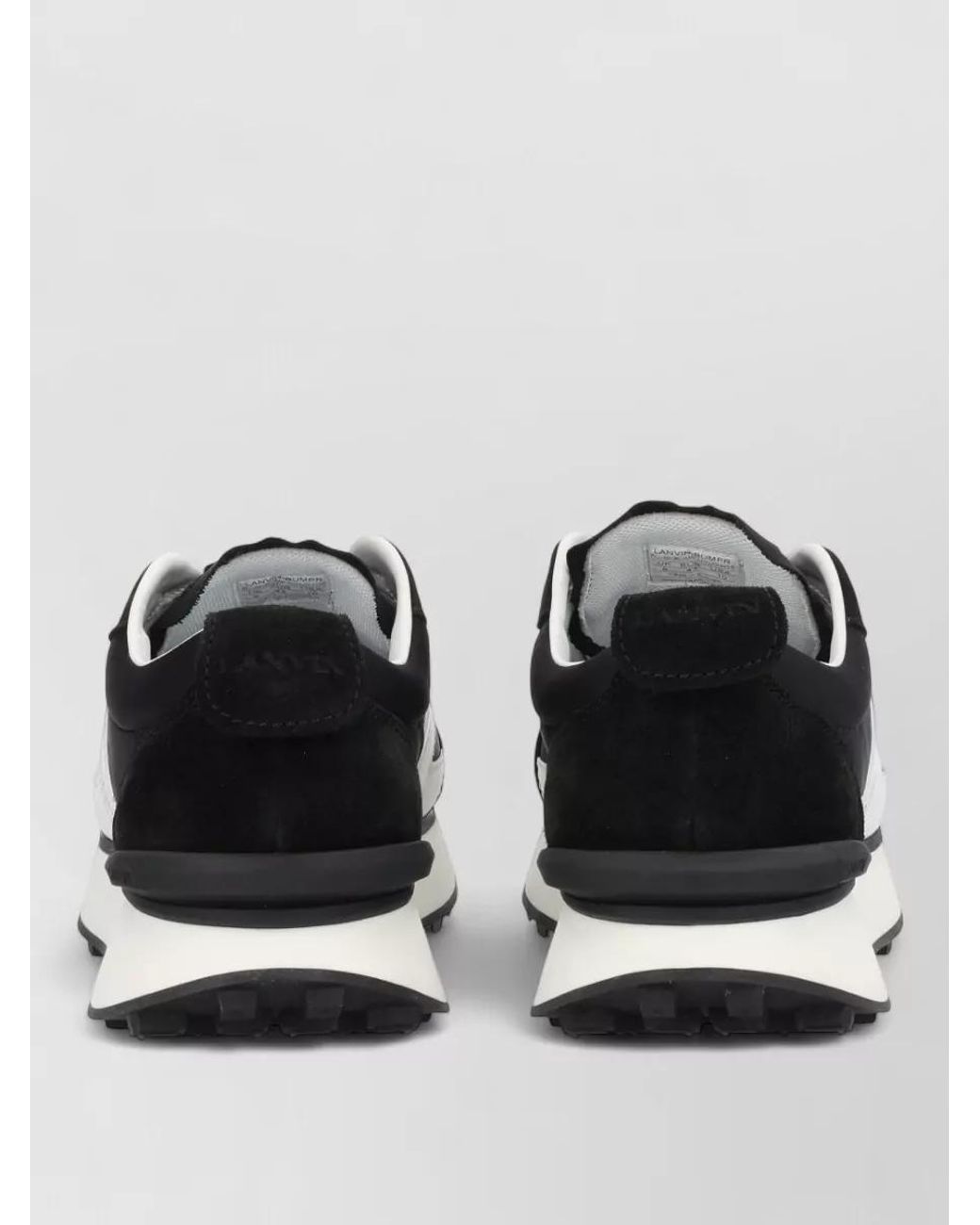 Lanvin Black Leather Low-Top Sneakers