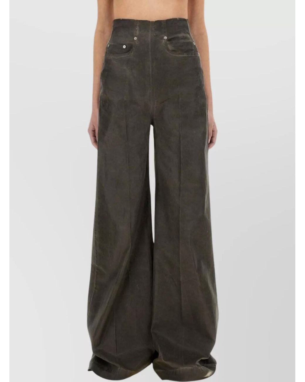Rick Owens Multicolor Denim Wide-Leg Trousers
