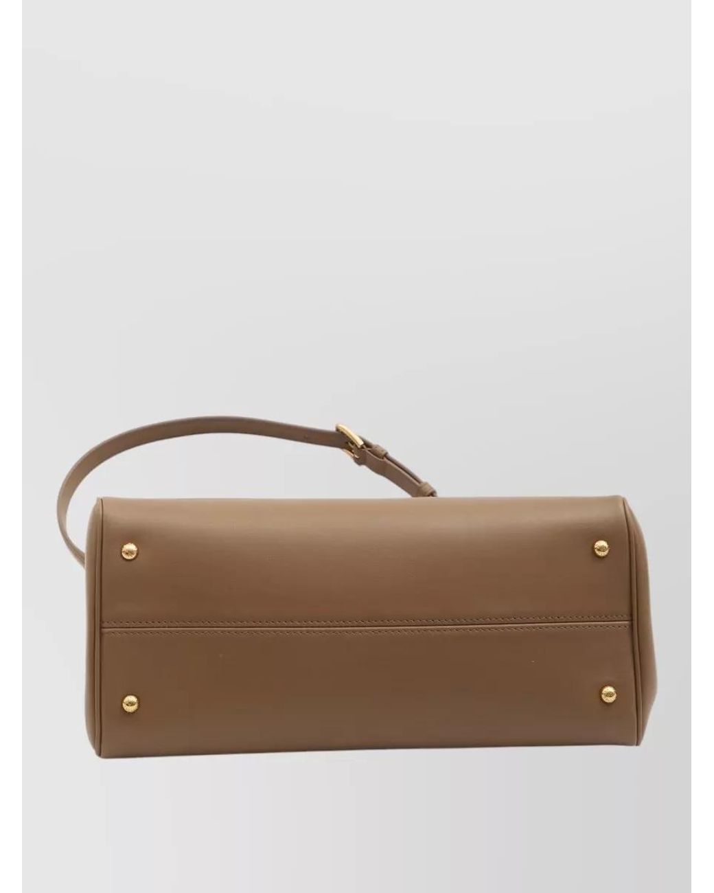 Dolce & Gabbana Brown My Sicily Medium Leather Tote Bag