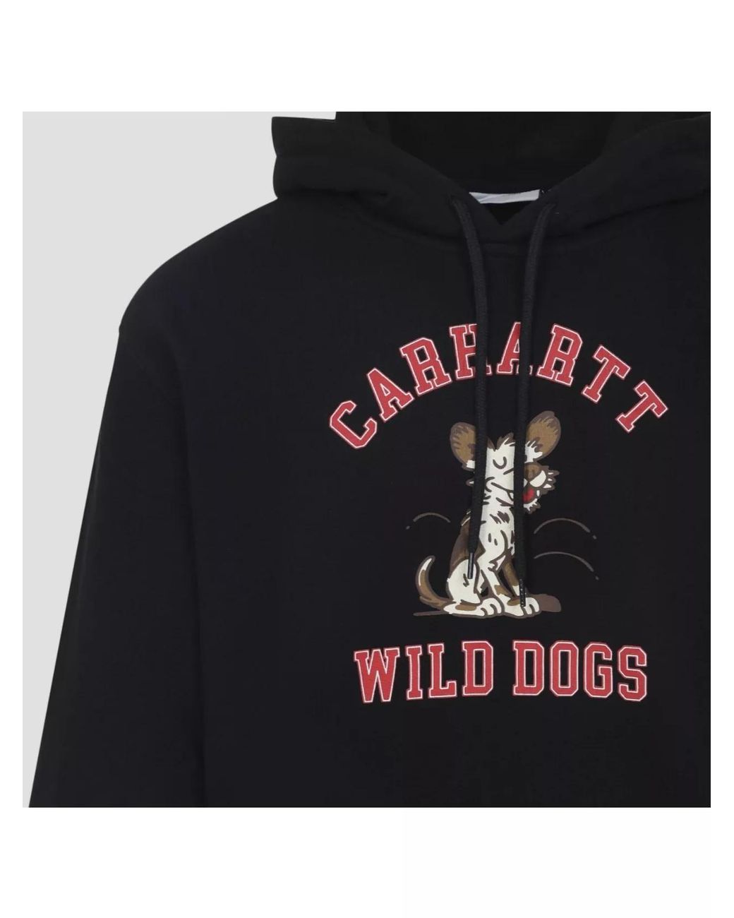 Carhartt Blue Cotton Hooded Wild Dog Hoodie for men
