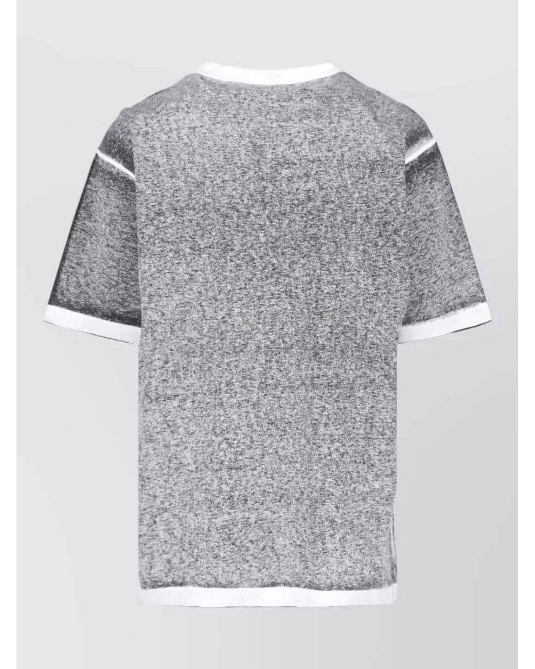 Balenciaga Gray Cotton Mélange Oversized Short-Sleeve T-Shirt for men
