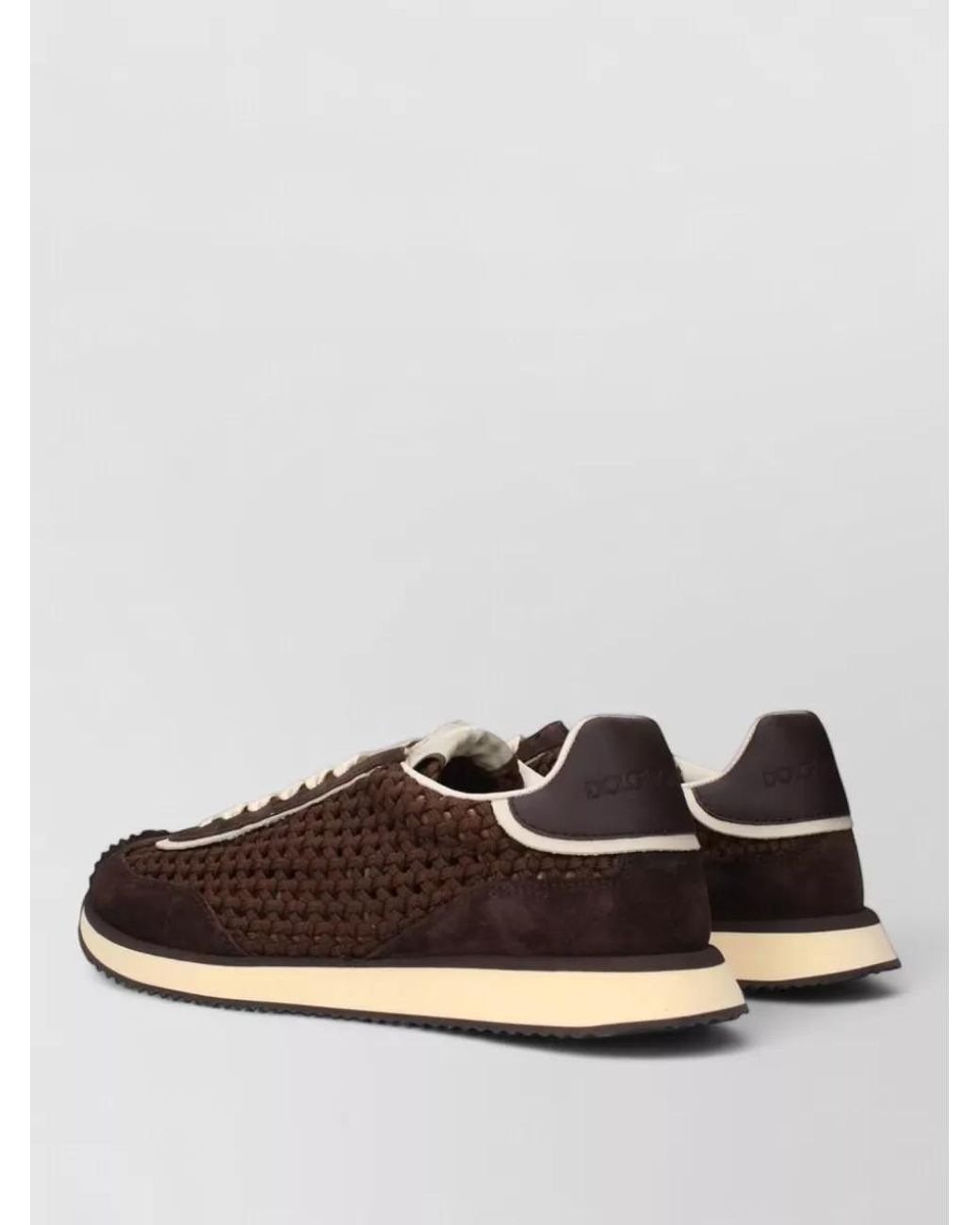 Dolce & Gabbana Black Suede Leather Low-Top Sneakers for men