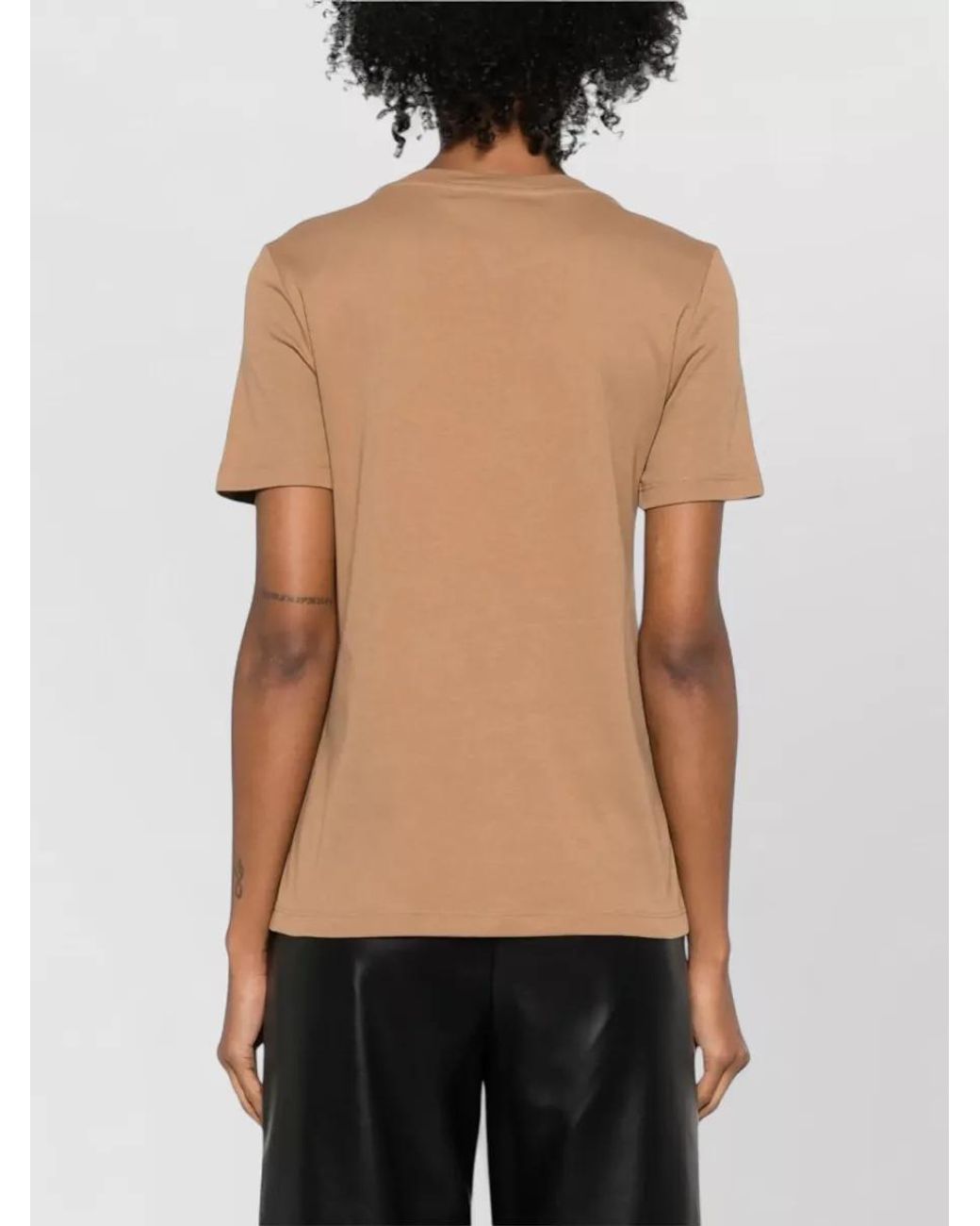 Max Mara Natural Cotton Short-Sleeve T-Shirt