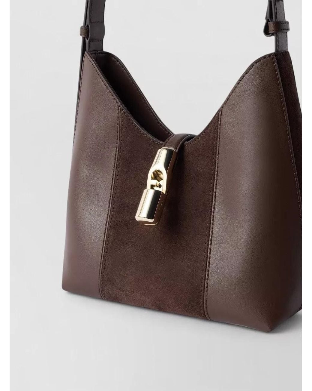 Furla Brown Na Leather Shoulder Bag
