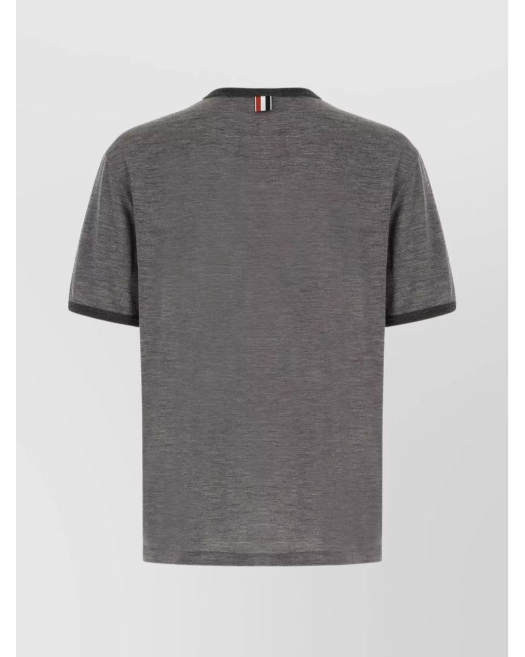 Thom Browne Gray Wool T-Shirt for men