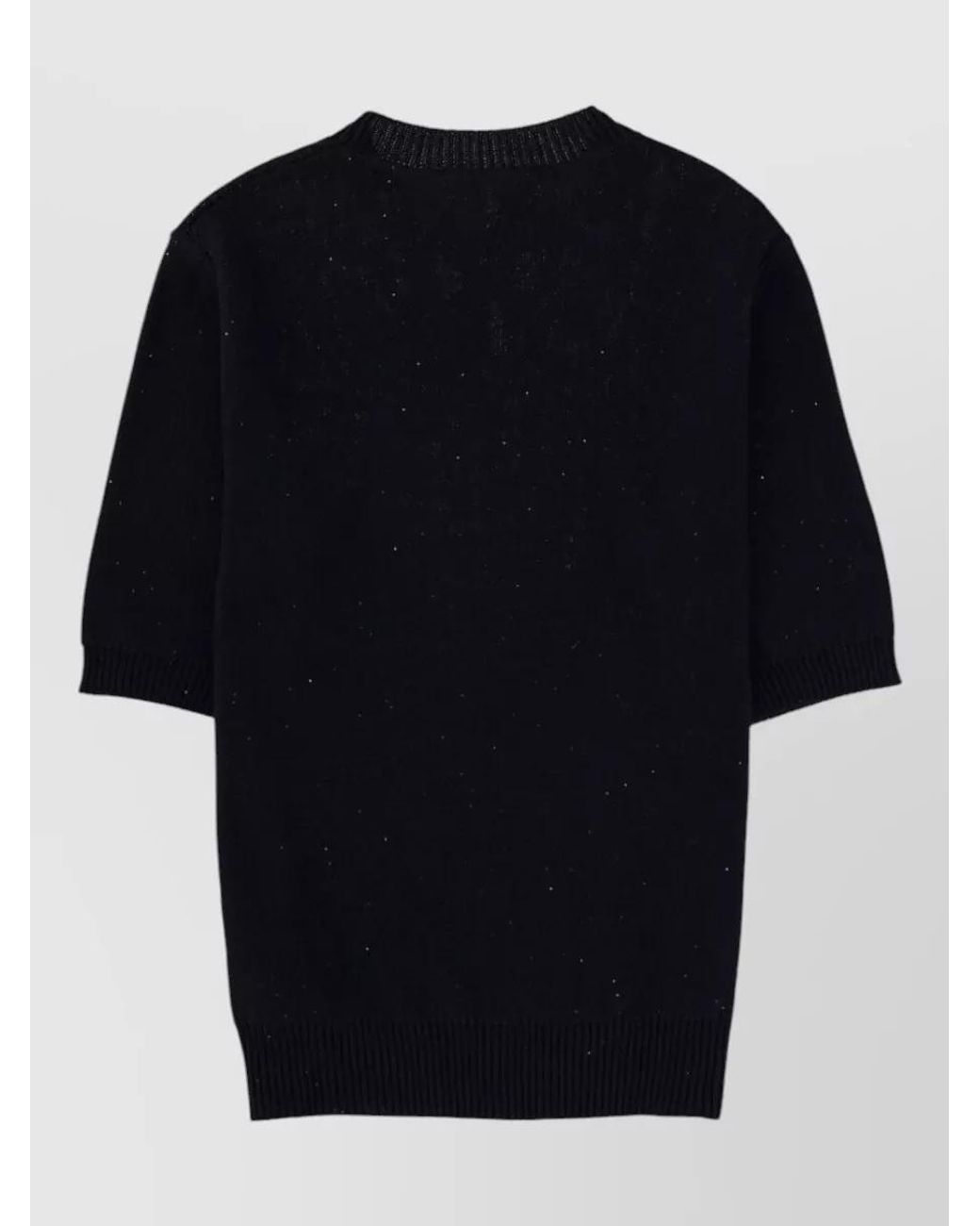 Fabiana Filippi Black Linen Blend T-Shirt