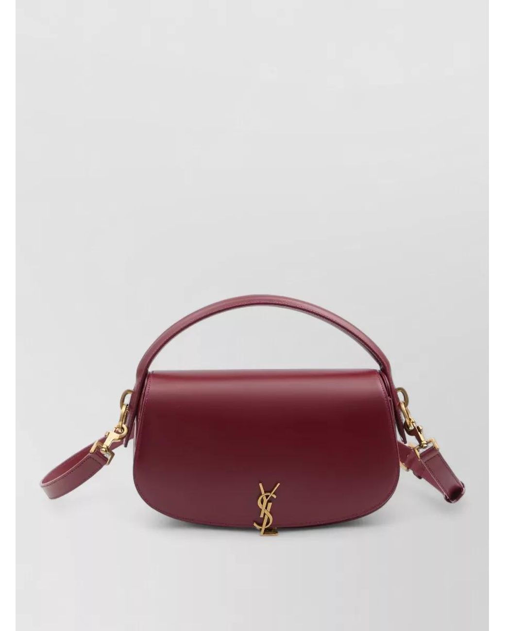 Saint Laurent Purple Voltaire Calfskin Shoulder Bag
