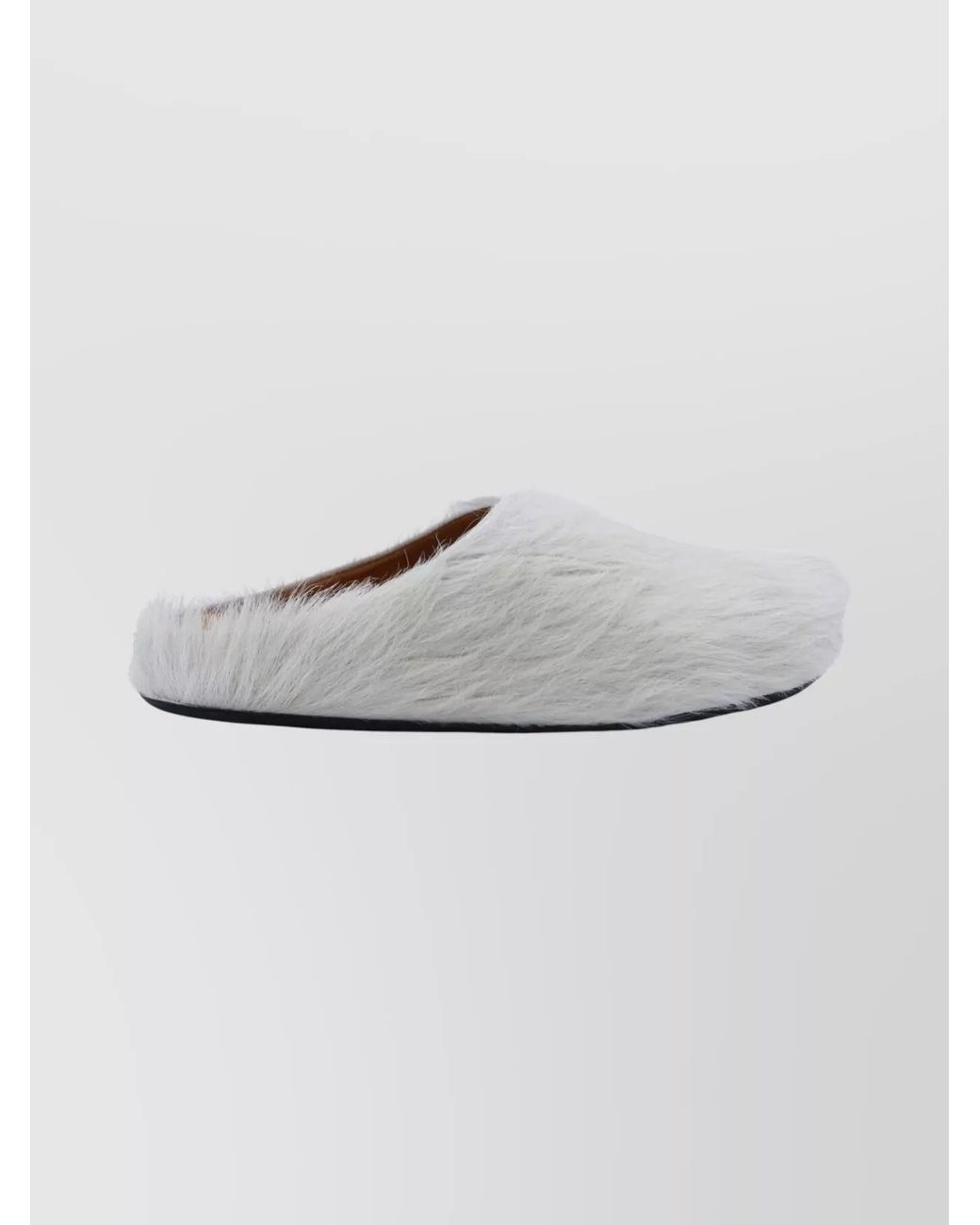 Marni Gray Faux Fur Fussbett Slippers for men