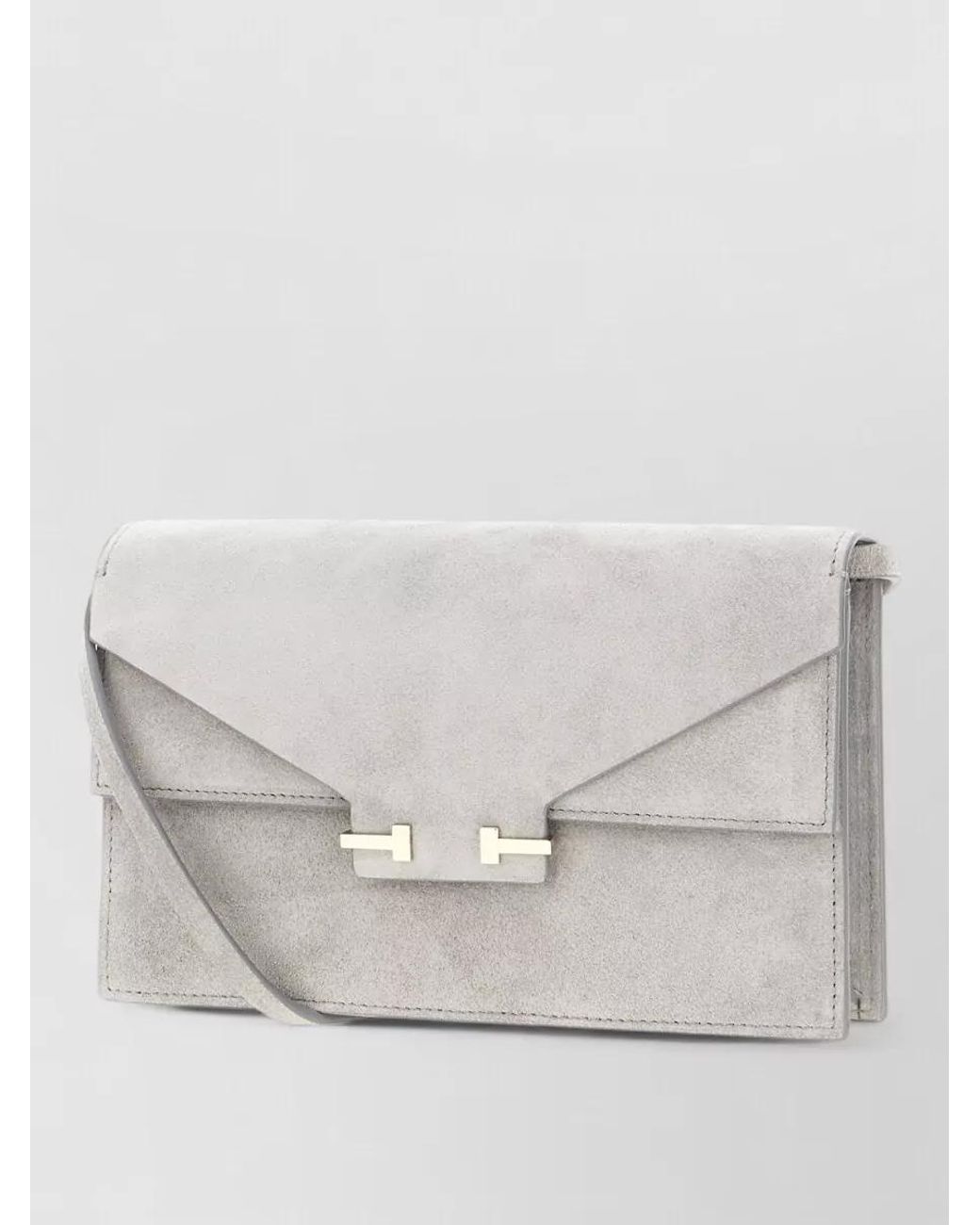 Tom Ford Gray Na Leather Clutch Bag