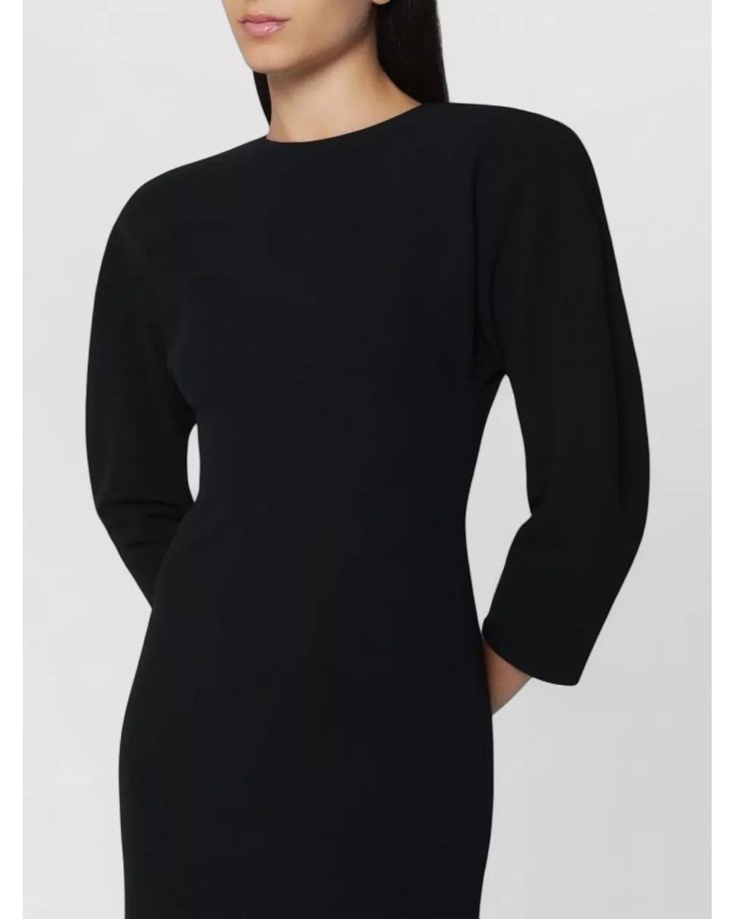 ANDAMANE Black Midi Dress