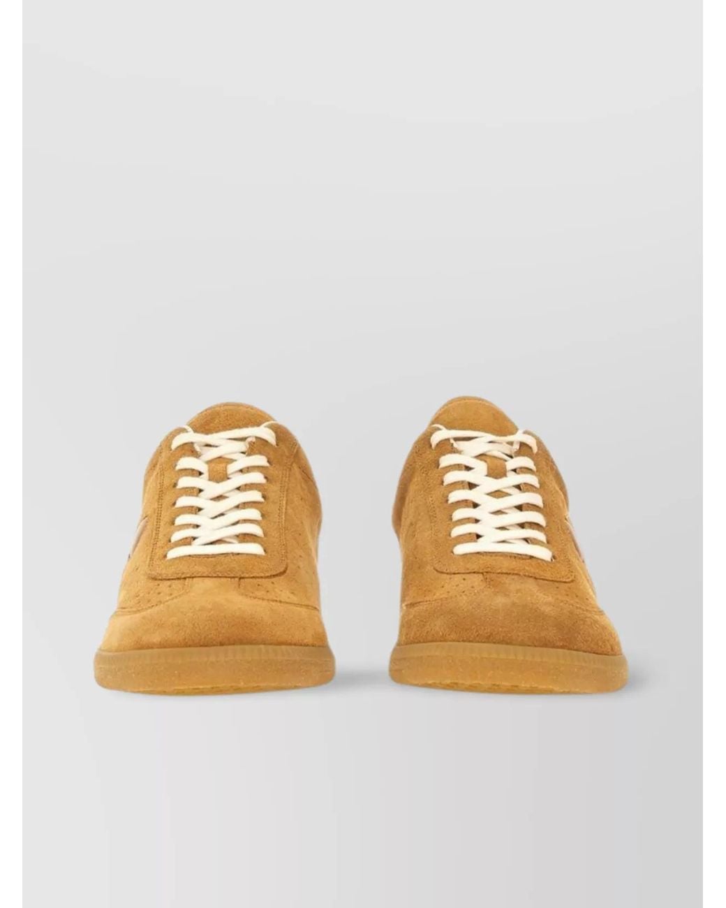 Isabel Marant Orange Leather Low-Top Sneakers for men
