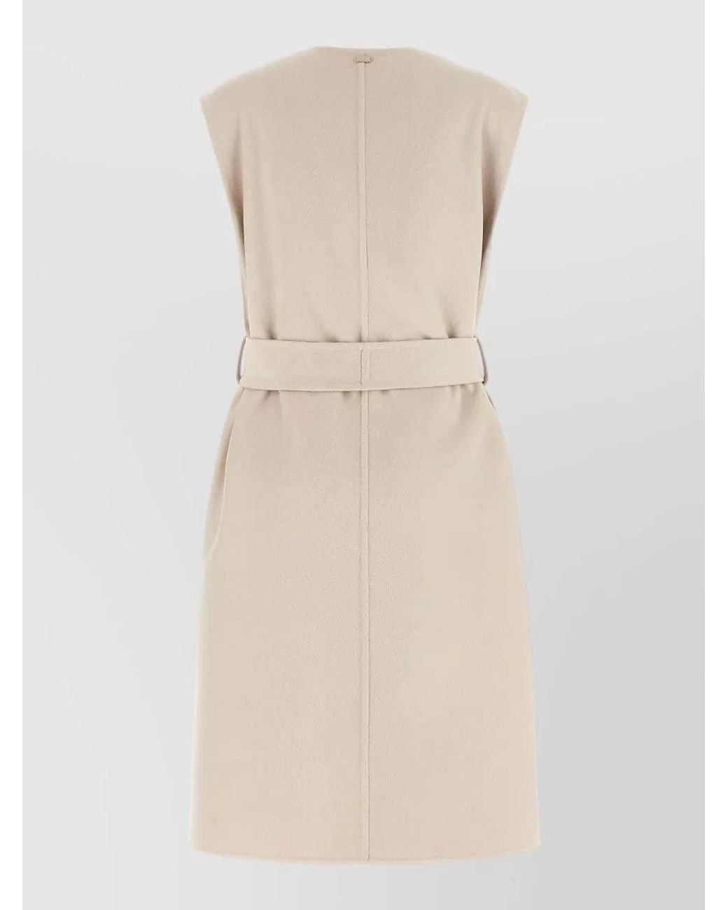 Agnona Natural Cashmere Belted Long Vest