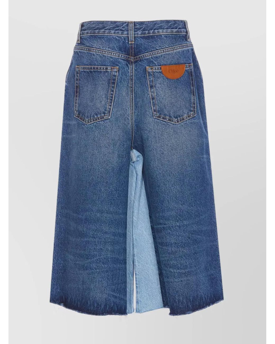 Chloé Blue Denim Bermuda Shorts