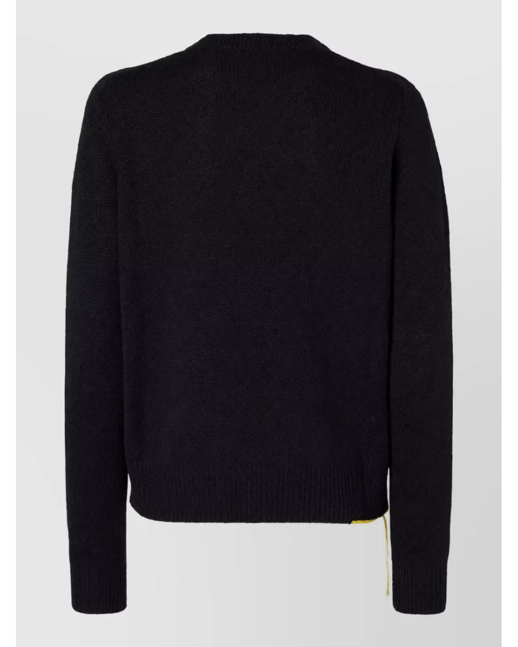 Fendi Blue Cashmere Ribbed Long-Sleeve Sweater