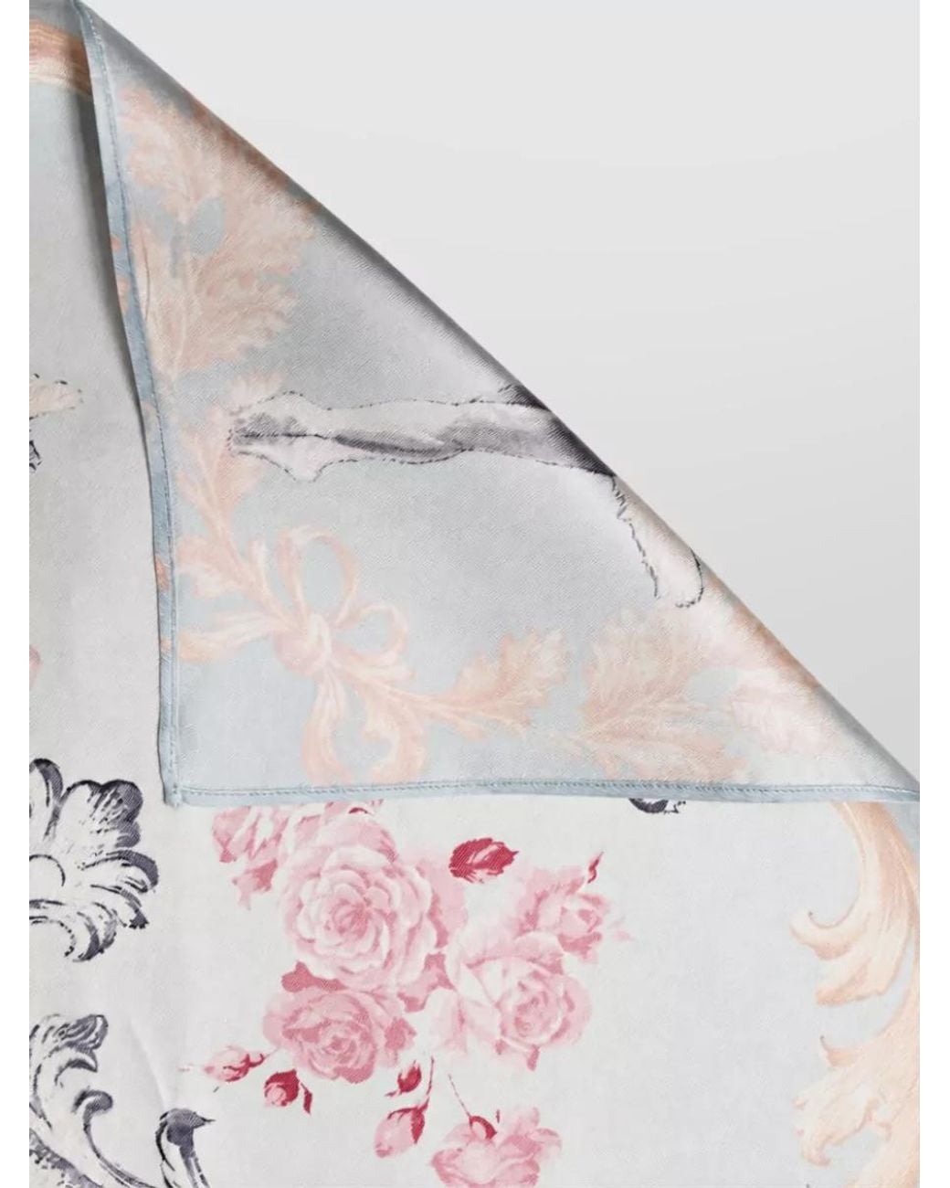 Dolce & Gabbana Natural Silk Floral Scarf for men