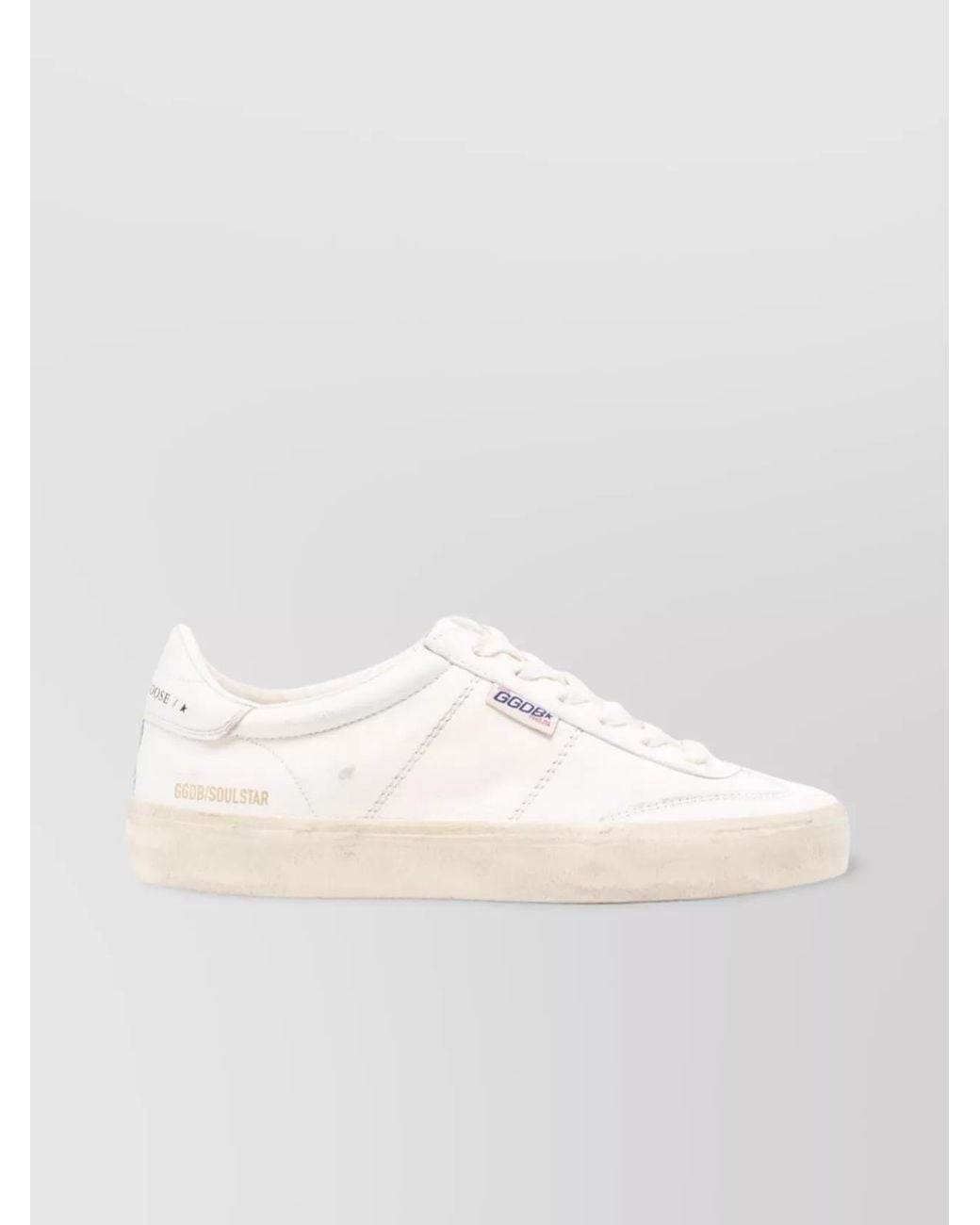 Golden Goose Deluxe Brand White Leather Low-Top Sneakers