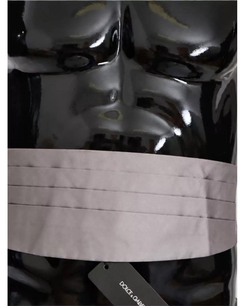 Dolce & Gabbana Black Silk Pleated Cummerbund for men