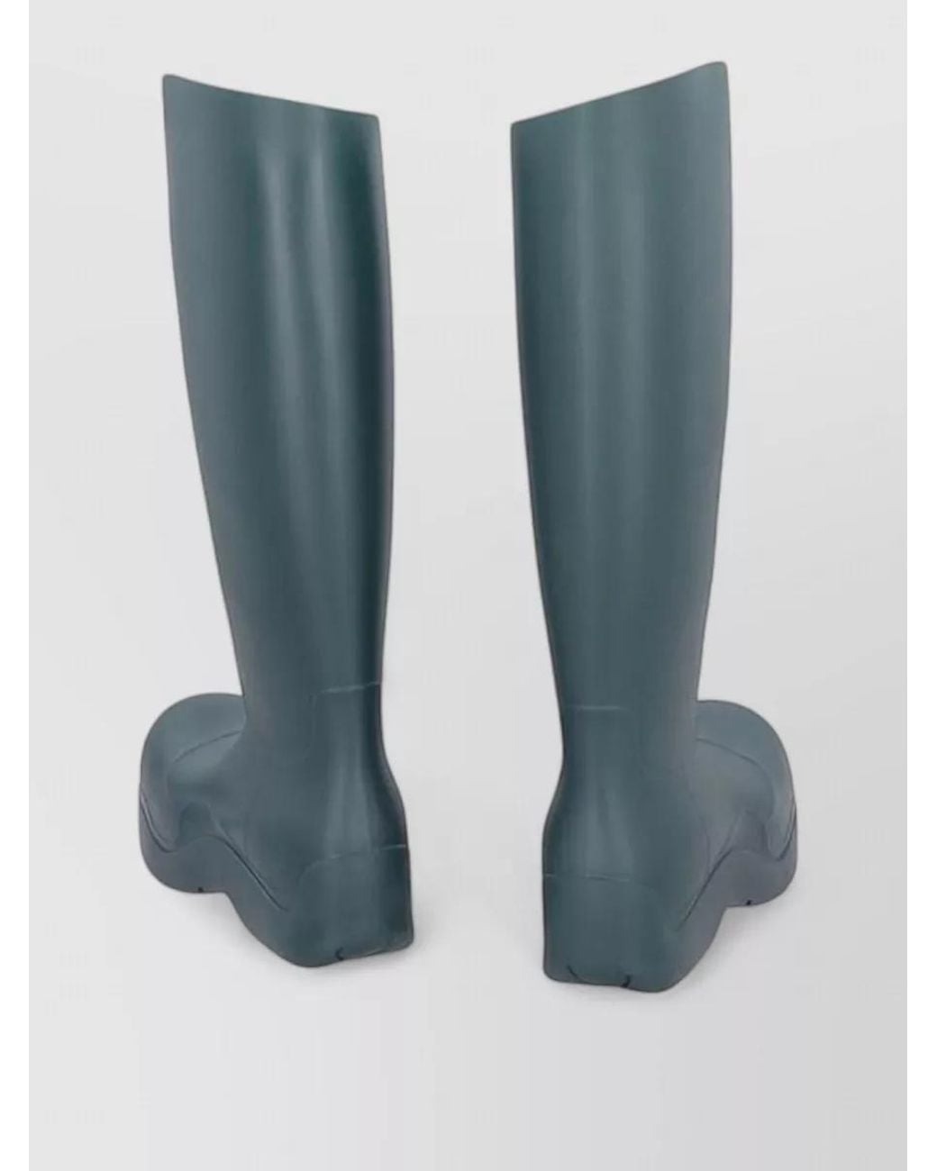 Bottega Veneta Blue Rubber Rain Boots