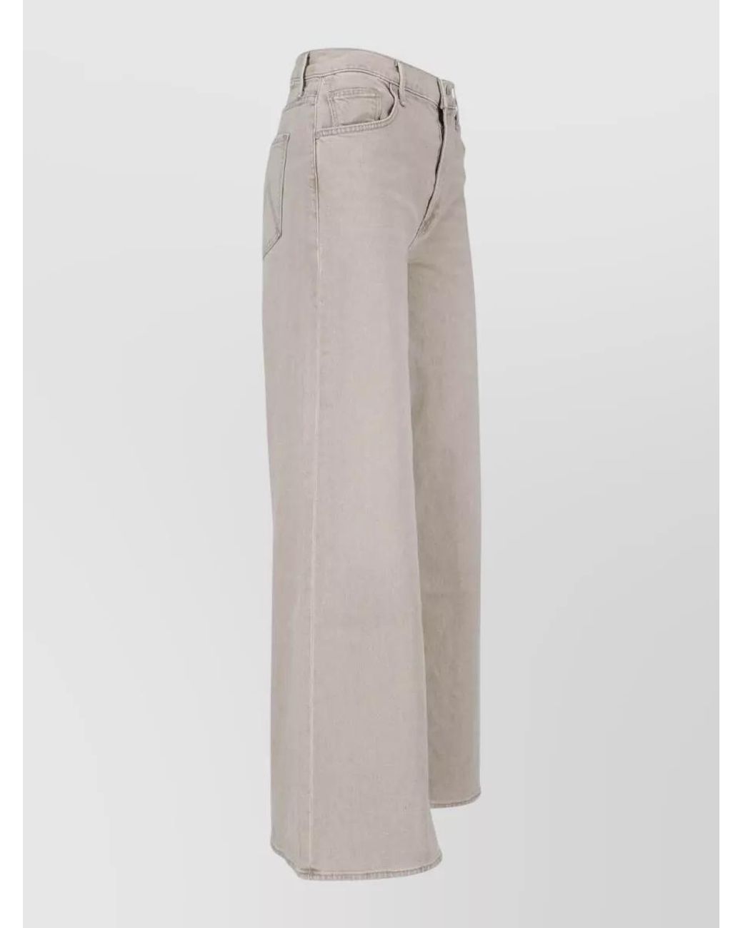 Mother Multicolor Denim High-Rise Wide-Leg Jeans