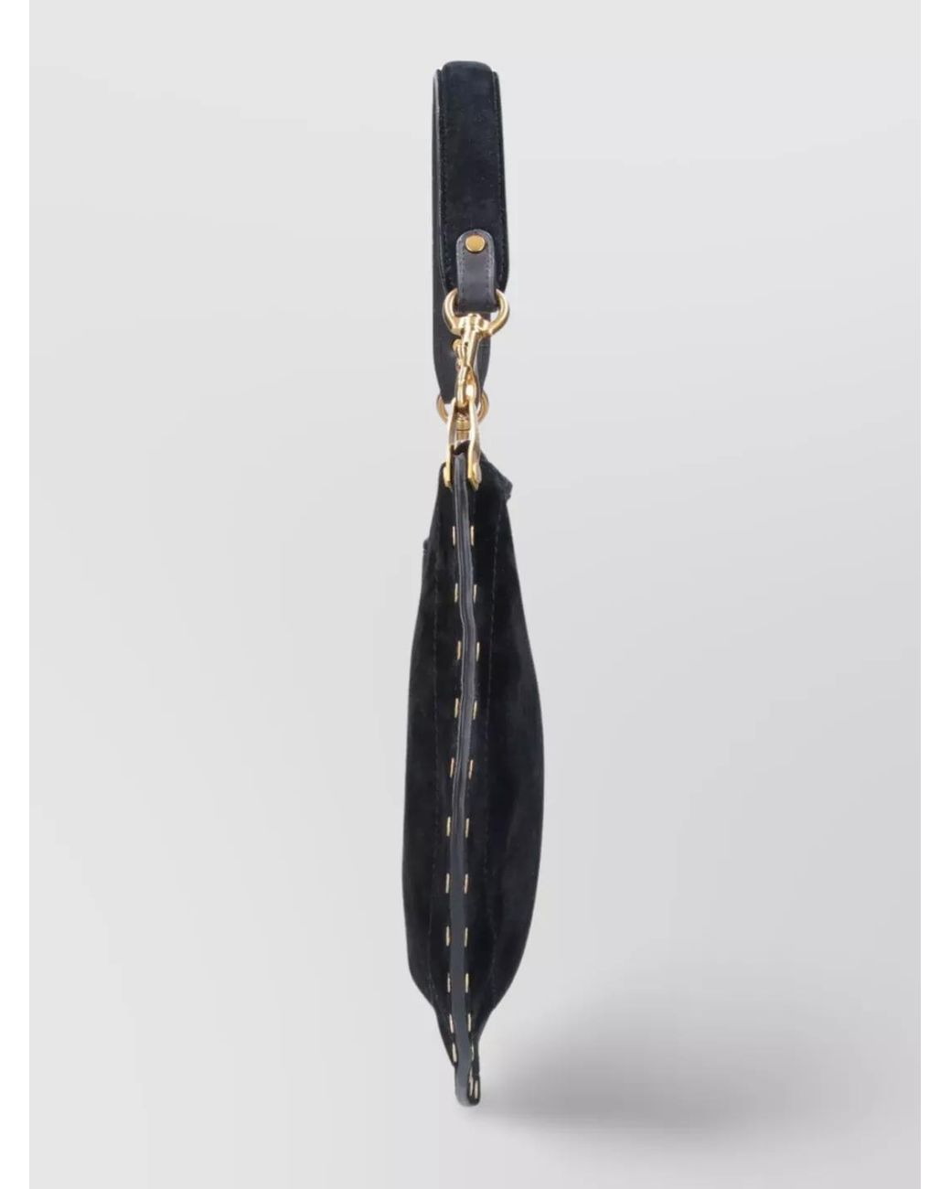 Isabel Marant Black Oskan Soft Zip Calf Leather Shoulder Bag
