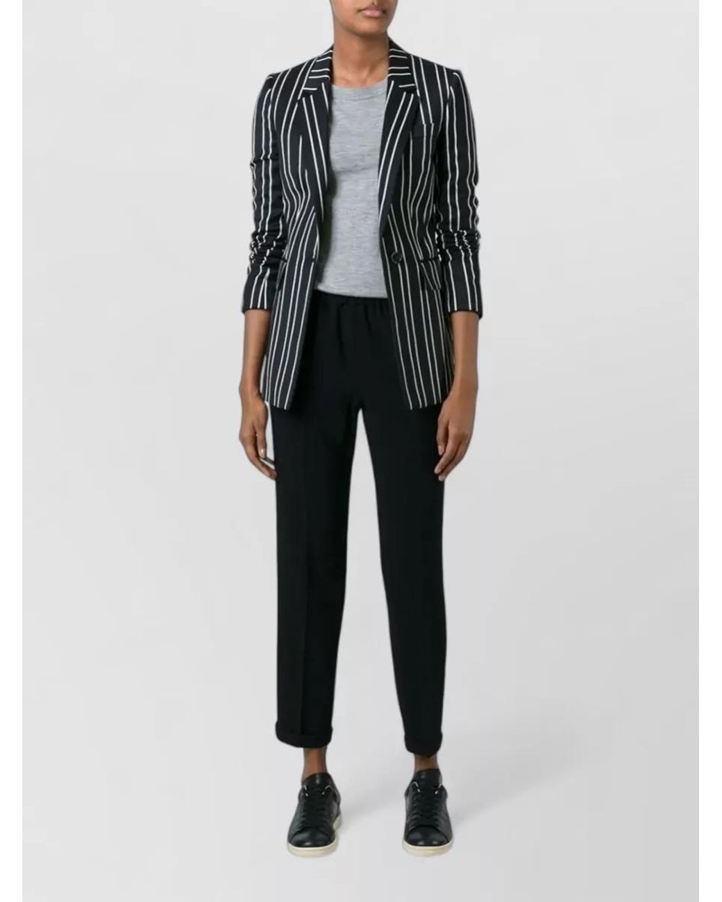 Alberto Biani Black Viscose Tapered Trousers