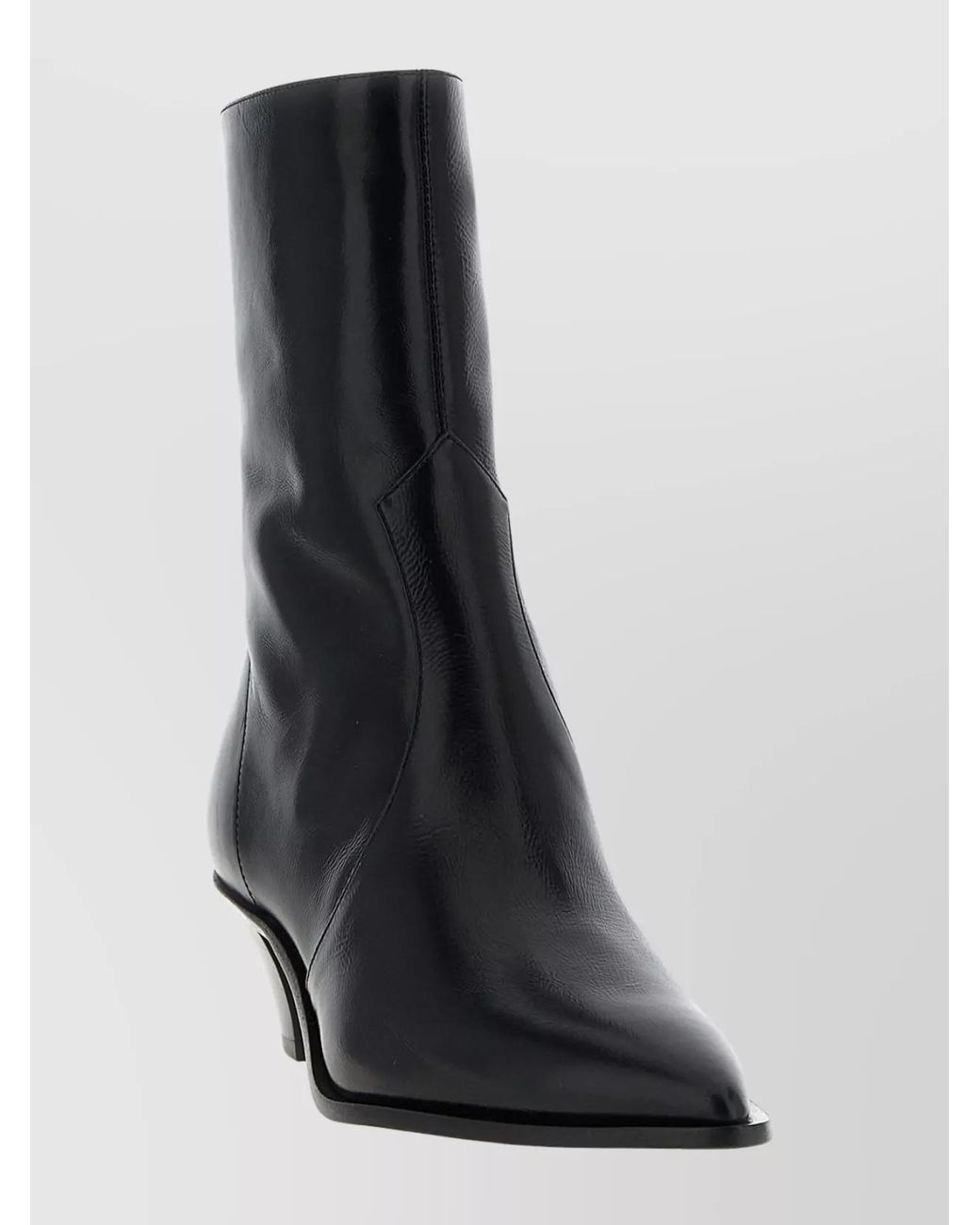 Aquazzura Black Leather Brunswick Ankle Boots