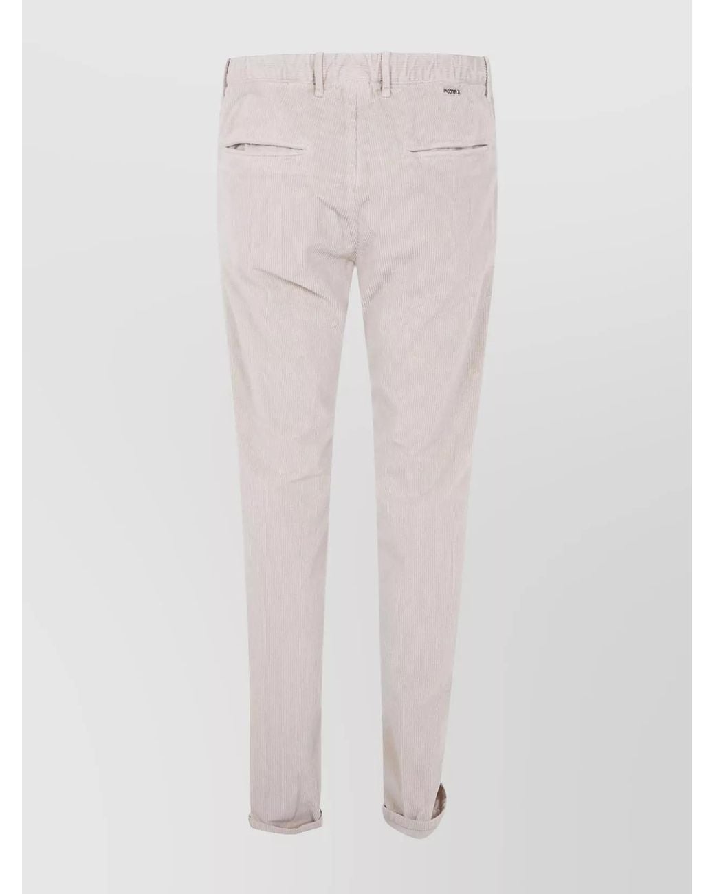 Incotex Pink Cotton Slim-Fit Straight-Leg Trousers for men