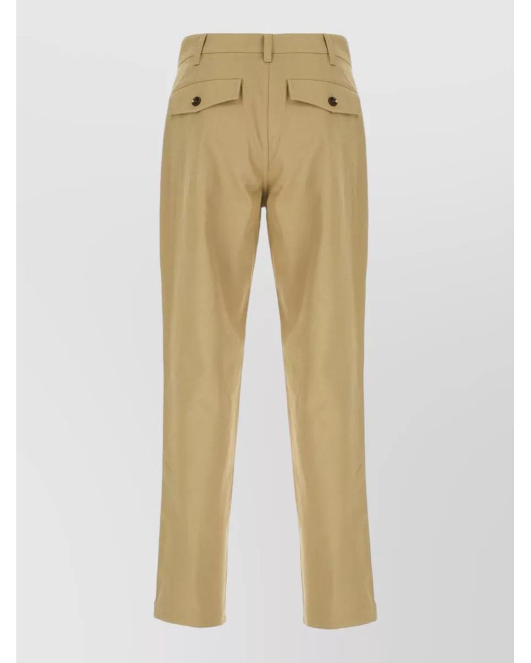 Burberry Natural Cotton Straight-Leg Trousers for men