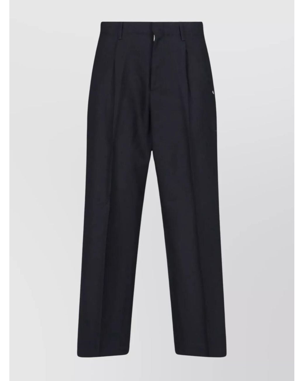 Our Legacy Blue Wool Straight-Leg Trousers for men