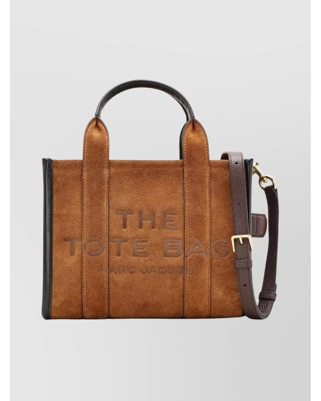 Marc Jacobs Brown The Tote Bag Small Suede Tote Bag