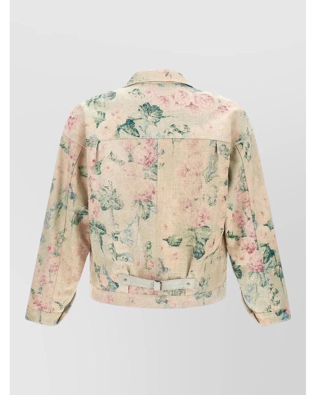 Junya Watanabe Natural Levi's Denim Jacket Floral Pattern Strap for men