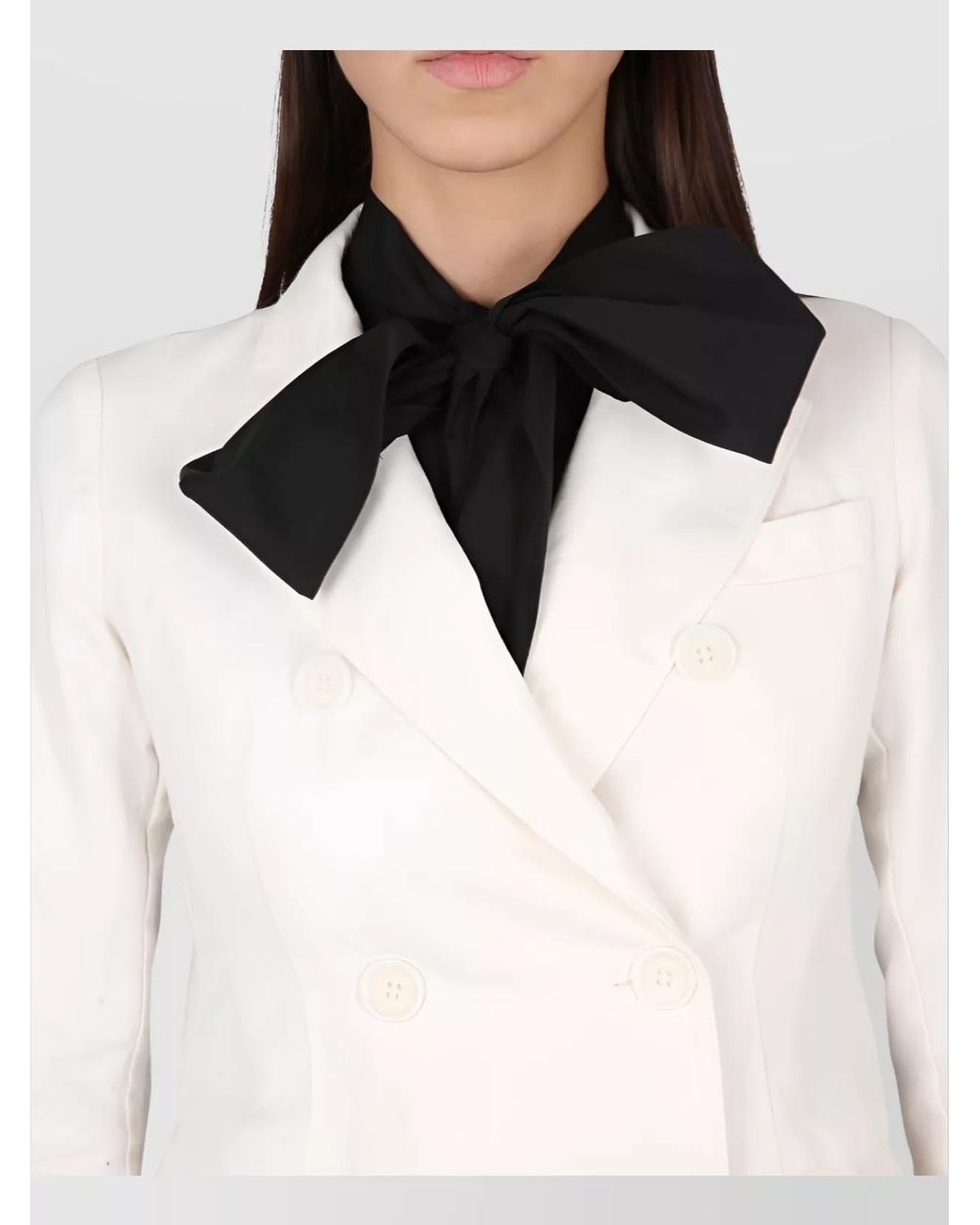 Aspesi White Double-Breasted Blazer