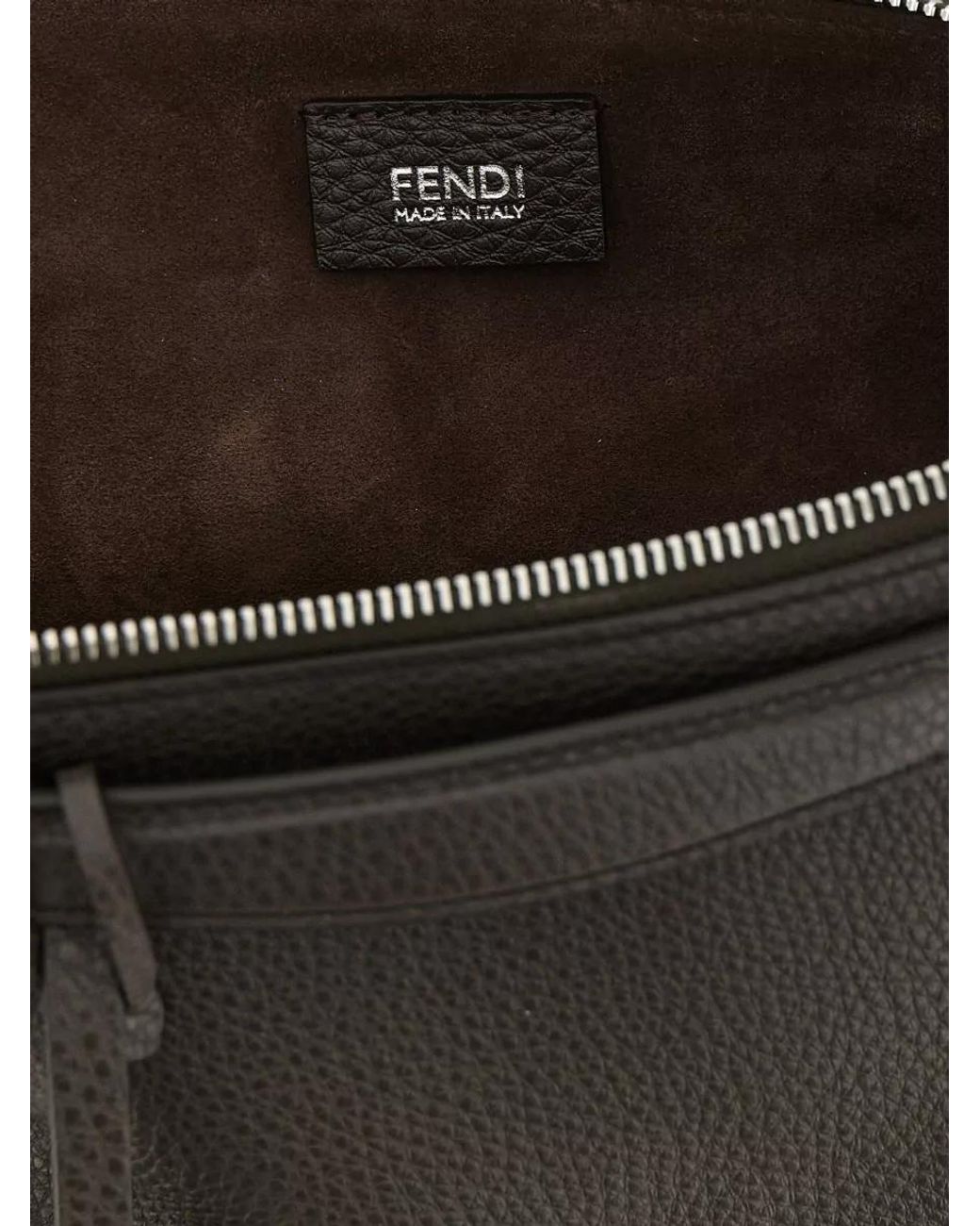 Fendi Black By The Way Medium Leather Shoulder Bag