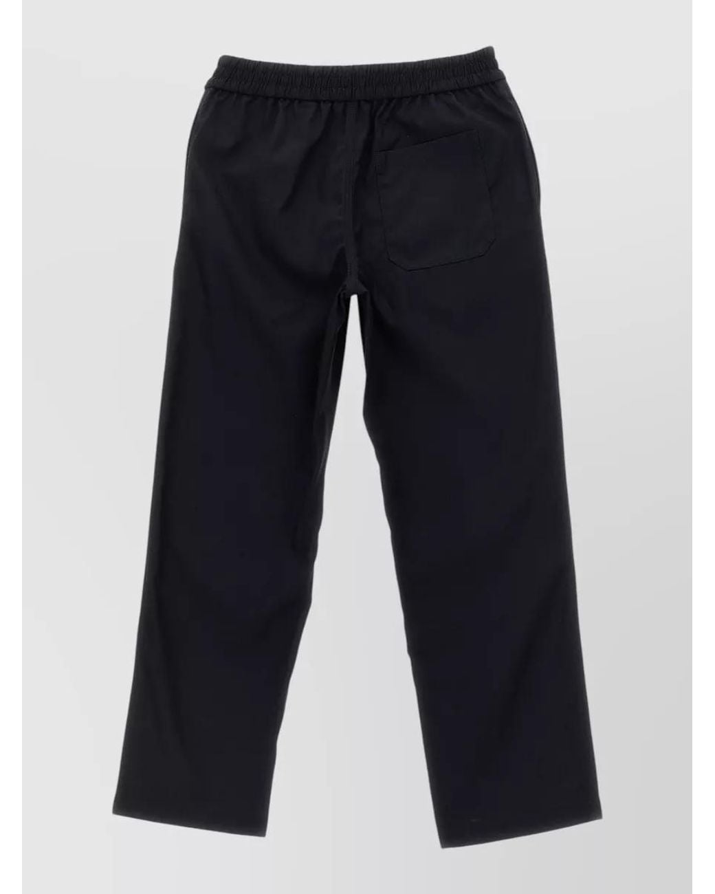 Burberry Blue Cotton Blend Straight-Leg Pants