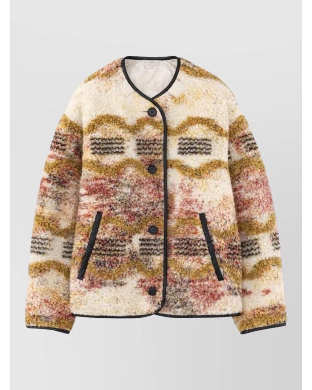 Isabel Marant Natural Faux Shearling Jacket