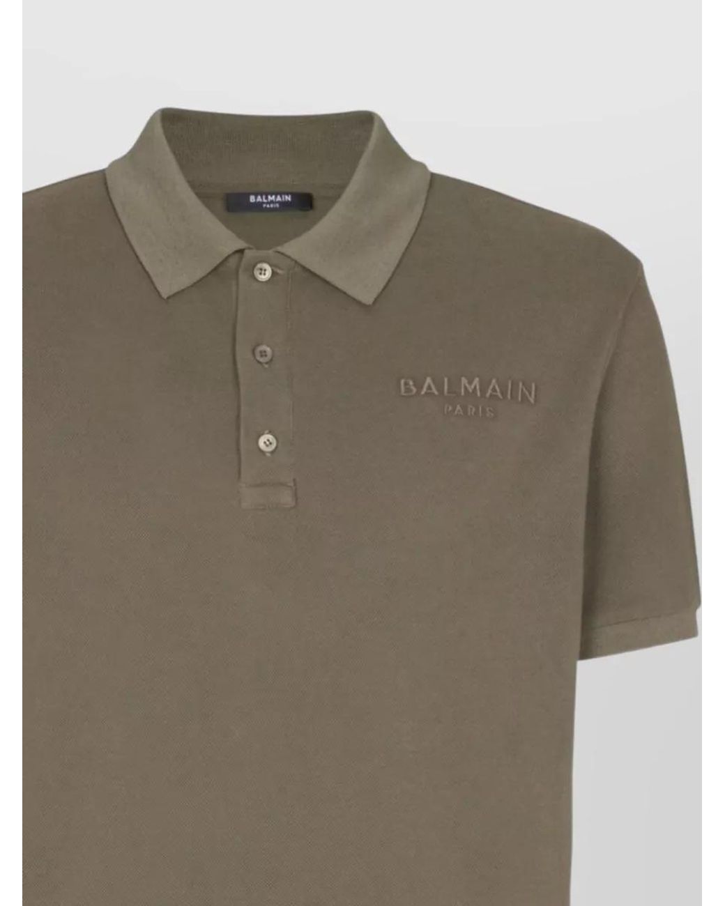 Balmain Green Polo Shirt for men